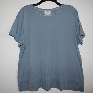 Blue Womens Plus Top